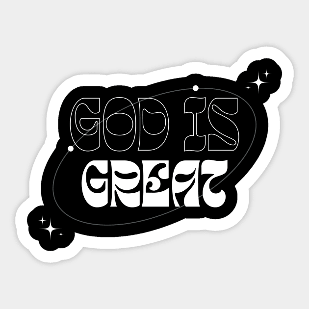 God is great Sticker by T-ShirtTime23